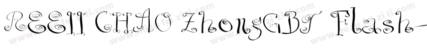 REEII CHAO ZhongGBT Flash字体转换